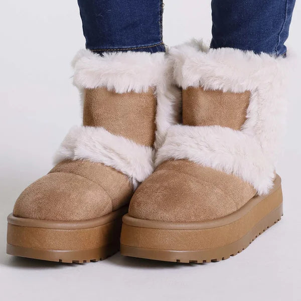 Janice - Faux-Fur Platform Boots