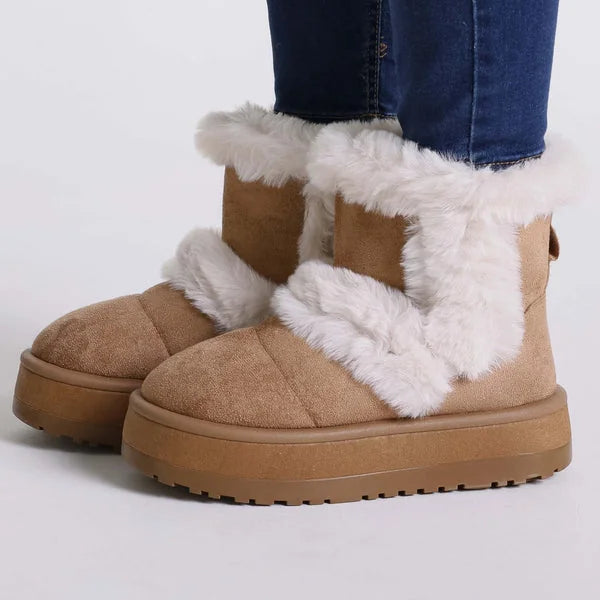 Janice - Faux-Fur Platform Boots