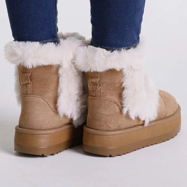 Janice - Faux-Fur Platform Boots