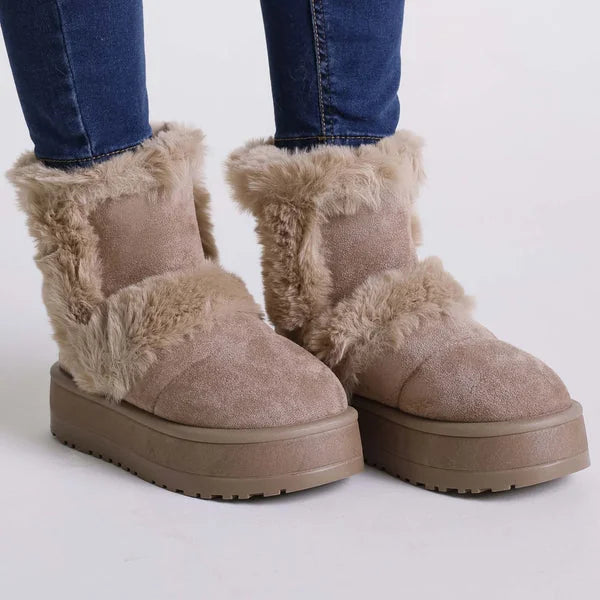 Janice - Faux-Fur Platform Boots