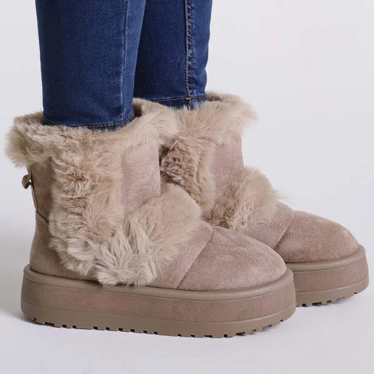 Janice - Faux-Fur Platform Boots