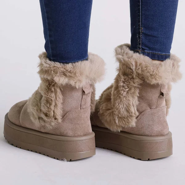 Janice - Faux-Fur Platform Boots