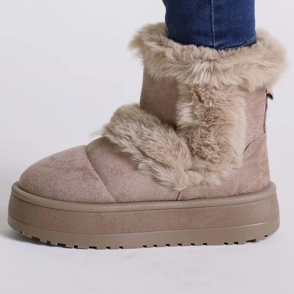 Janice - Faux-Fur Platform Boots