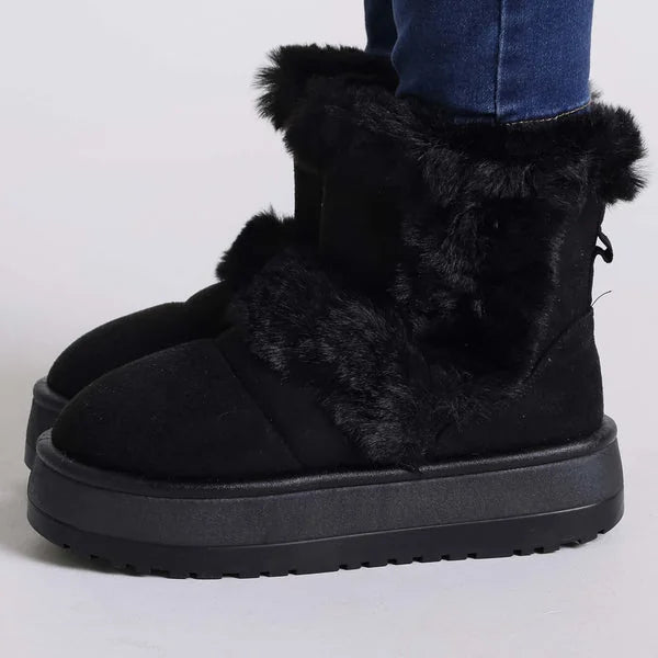 Janice - Faux-Fur Platform Boots