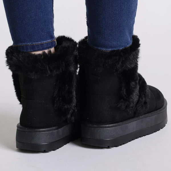 Janice - Faux-Fur Platform Boots