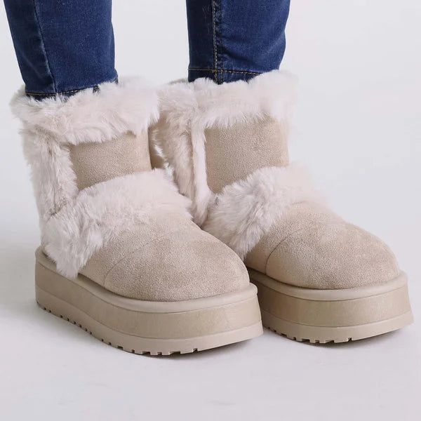 Janice - Faux-Fur Platform Boots