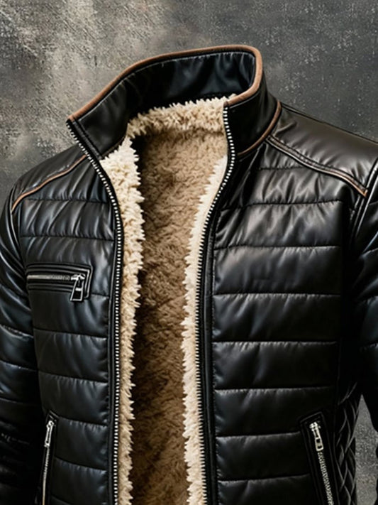 Parker - High-Collar Quilted Jacket