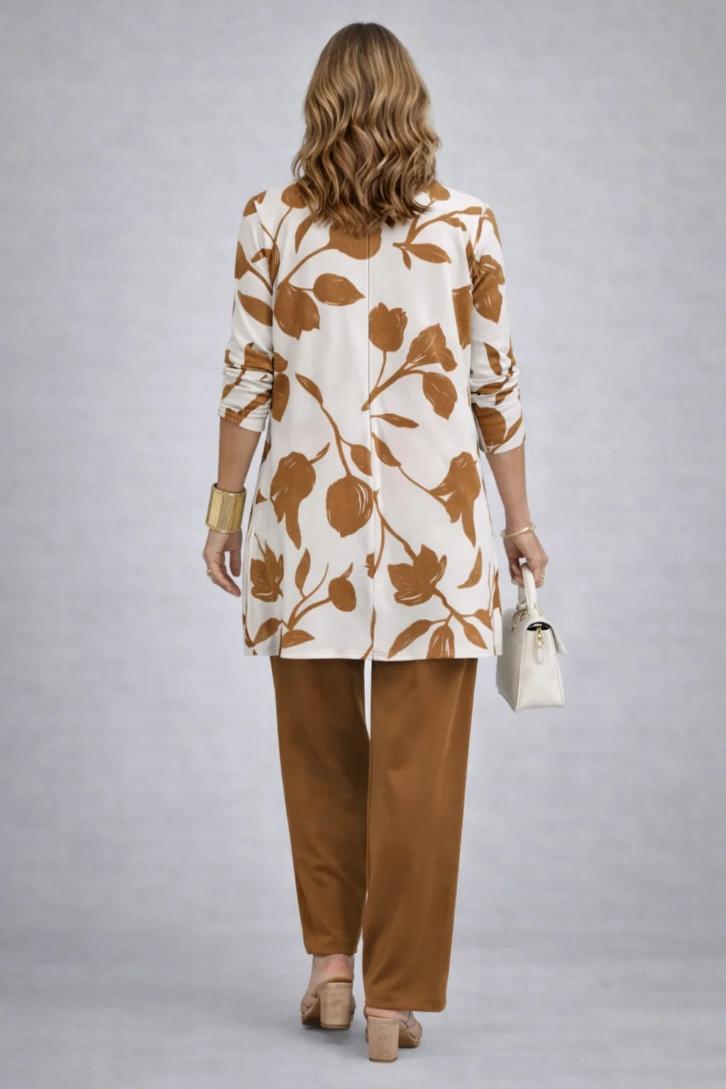 Roxanne - Floral-Print Three-Piece Pant Set