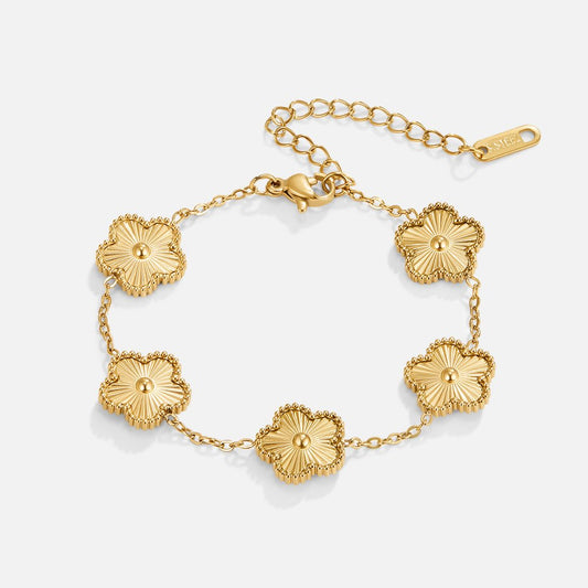 Hannah - Gold Clover Bracelet