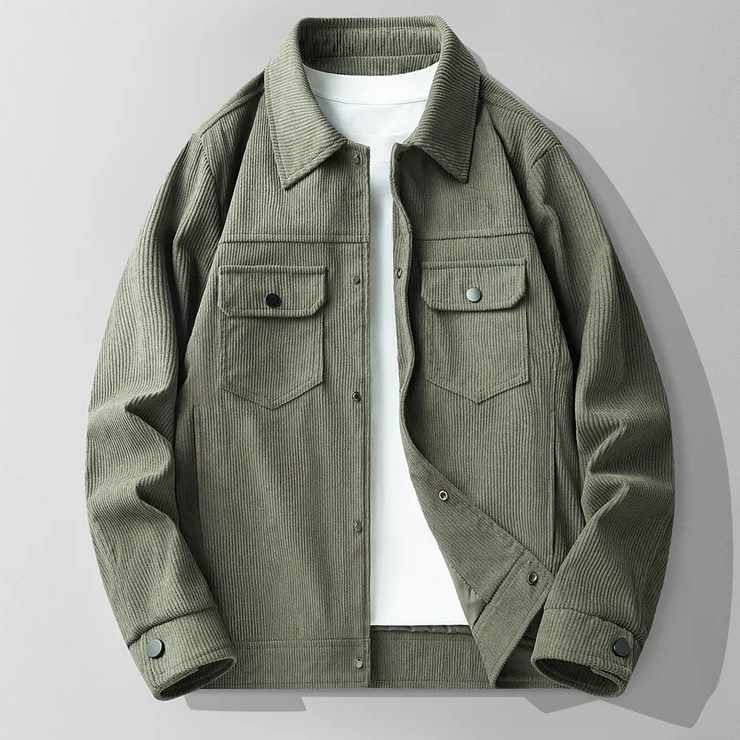 Harrington | Button-Up Corduroy Jacket - view 5