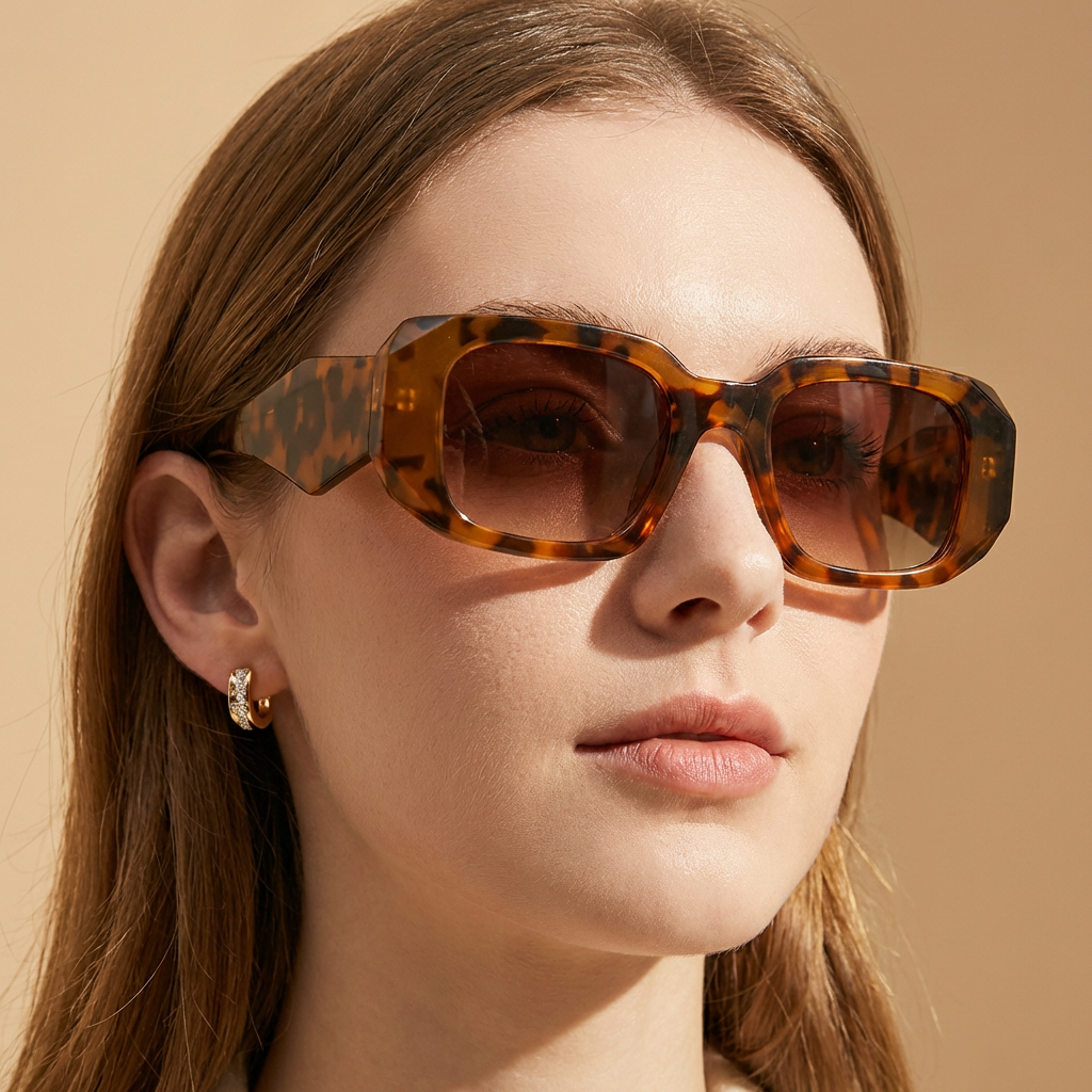 Ventura | Tortoiseshell Statement Sunglasses - view 7