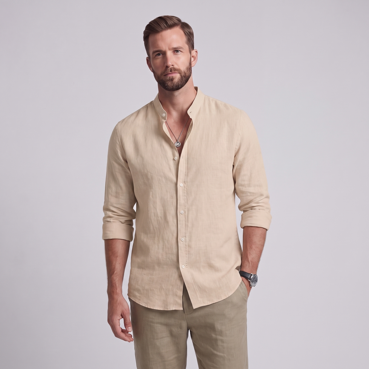 Finn | Beach Linen-Blend Shirt