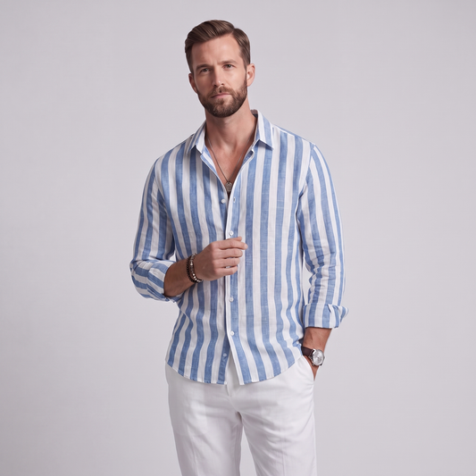 Carter | Striped Breathable Shirt - view 2