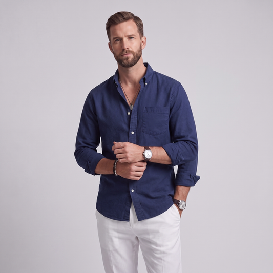 Marcus | Chest Pocket Casual Shirt - view 2