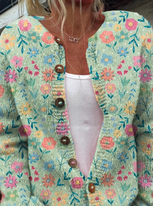 Amélie - Vintage Floral Cardigan