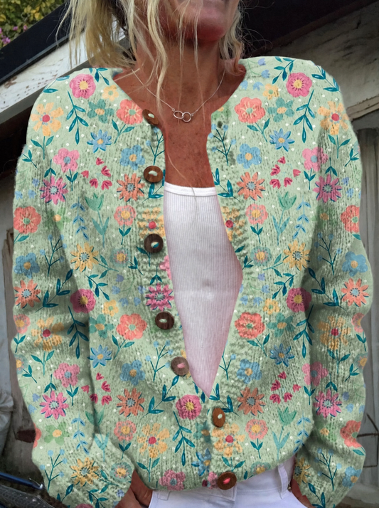 Amélie - Vintage Floral Cardigan