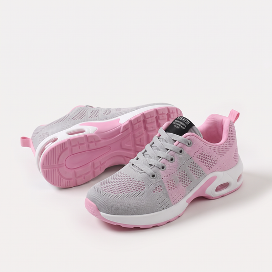 Pink & Grey All-Day Comfort Shoes