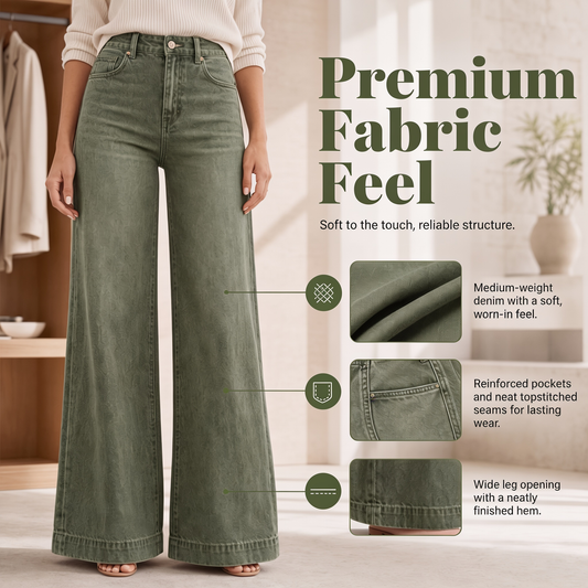 Avery - High-Waisted Wide-Leg Jeans