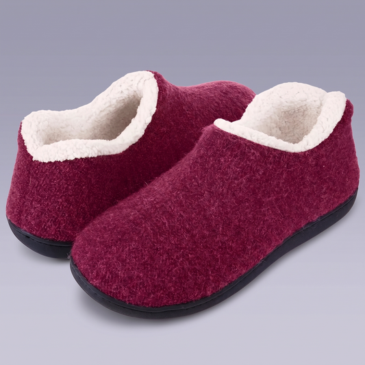 Brianna - Sherpa-Lined Knit Slippers