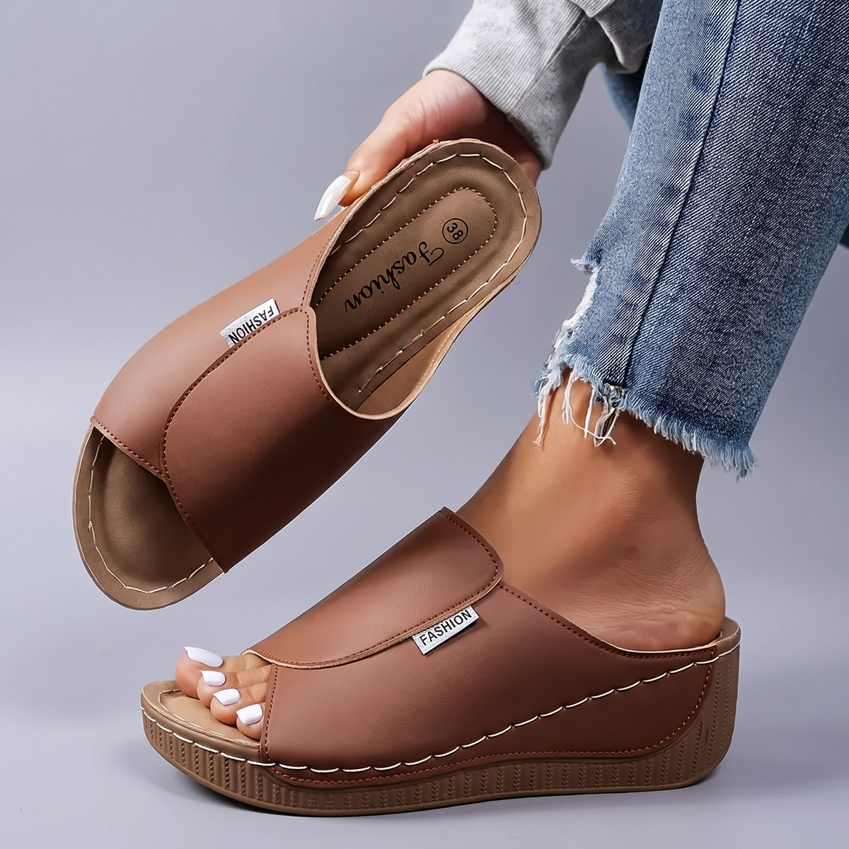 Bailey - Arch Support Wedge Sandals
