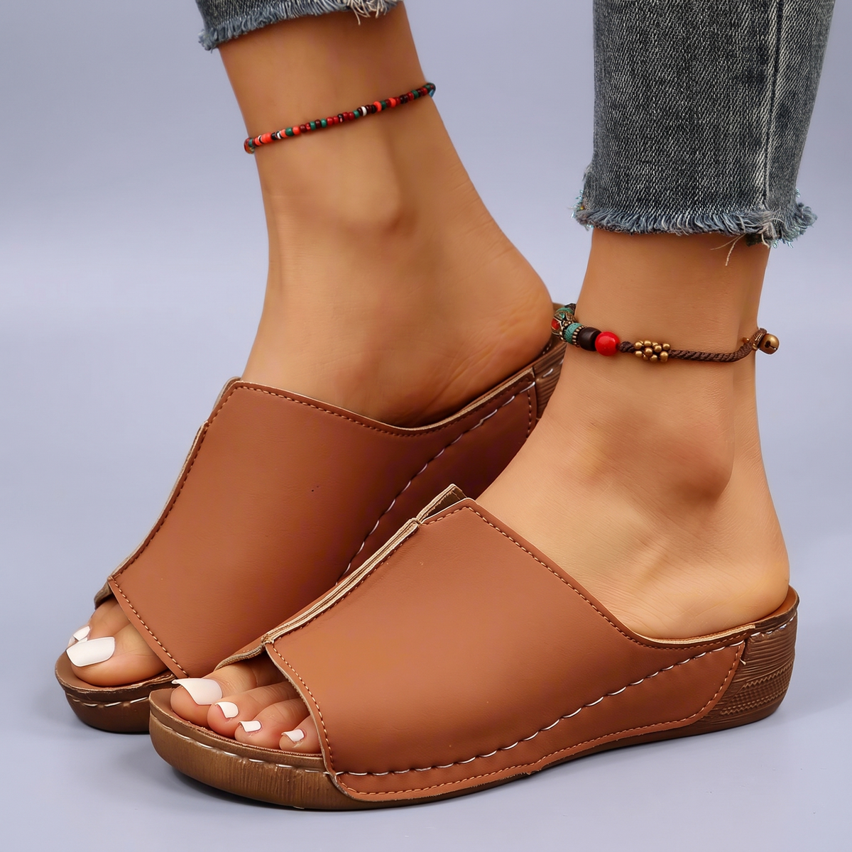 Bella - Handmade Wedge Sandals