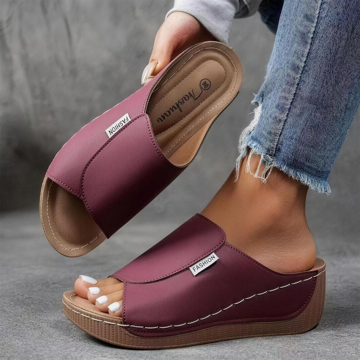 Bailey - Arch Support Wedge Sandals