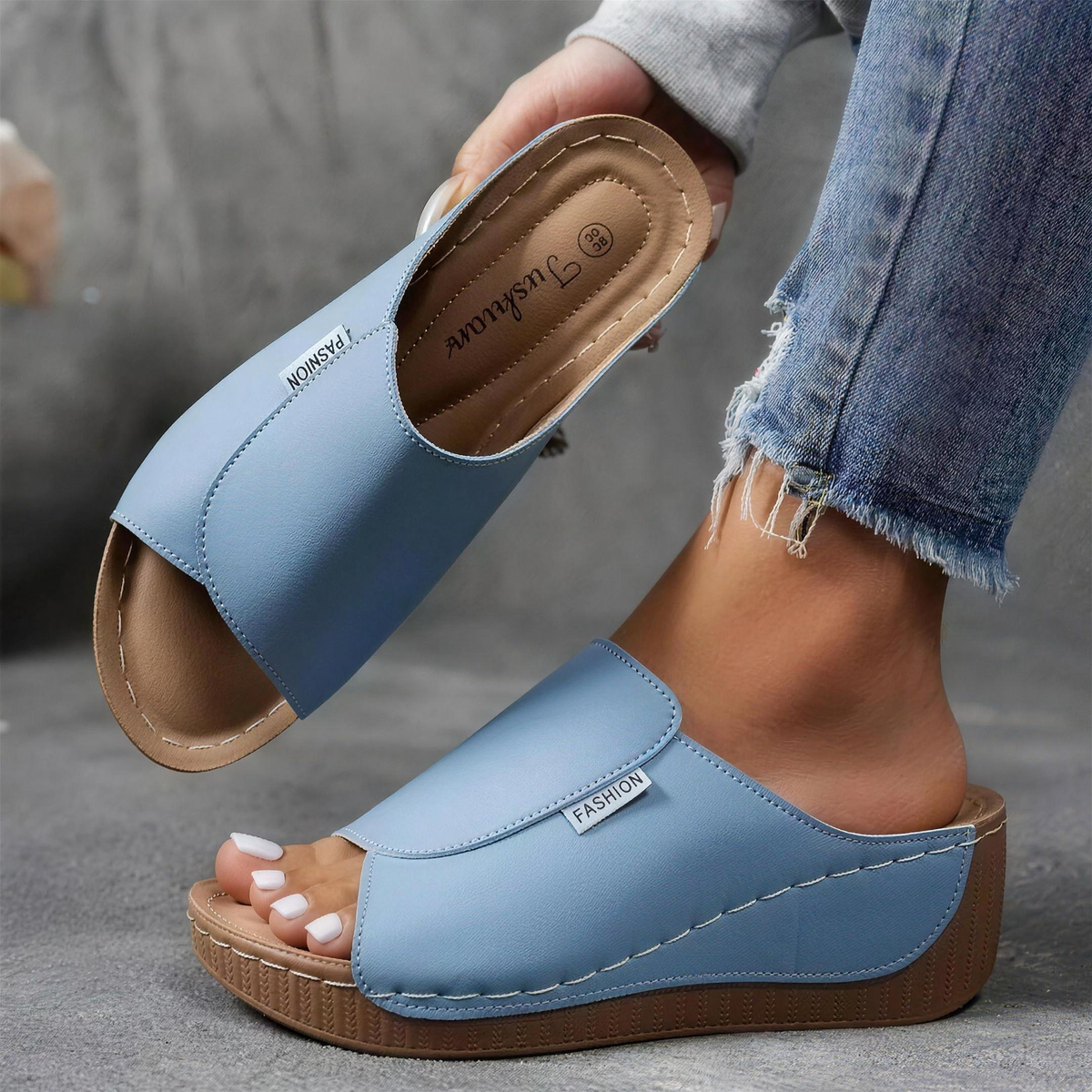 Bailey - Arch Support Wedge Sandals
