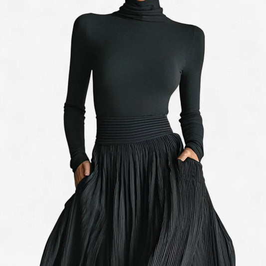 Annick - High-Waist Split Maxi Dress