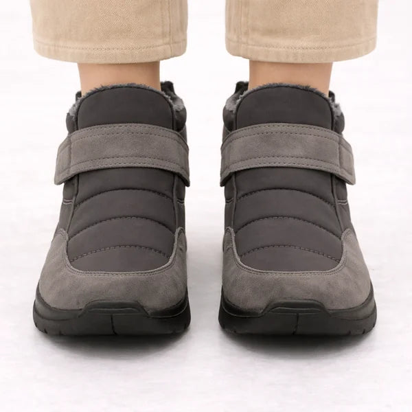 Trudy - Hook-and-Loop Quilted Boots
