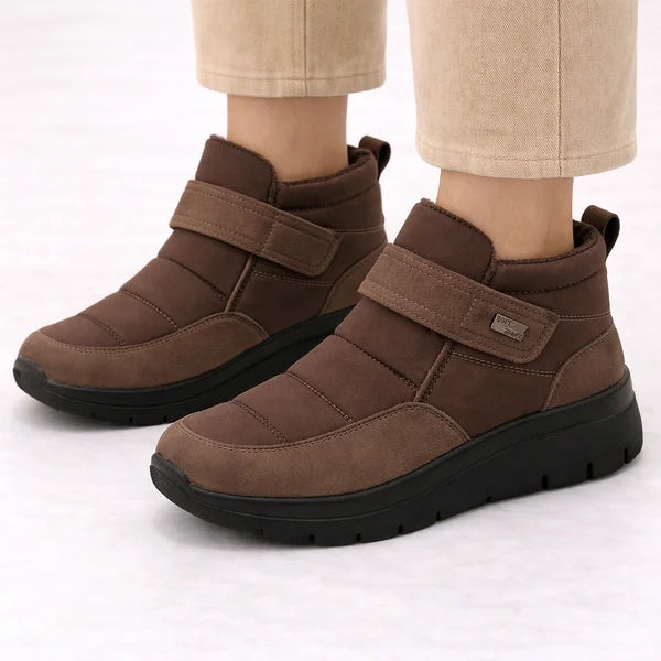 Trudy - Hook-and-Loop Quilted Boots