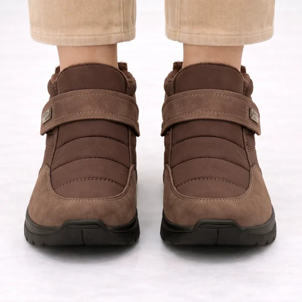 Trudy - Hook-and-Loop Quilted Boots