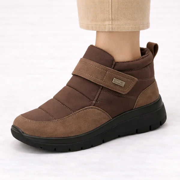 Trudy - Hook-and-Loop Quilted Boots