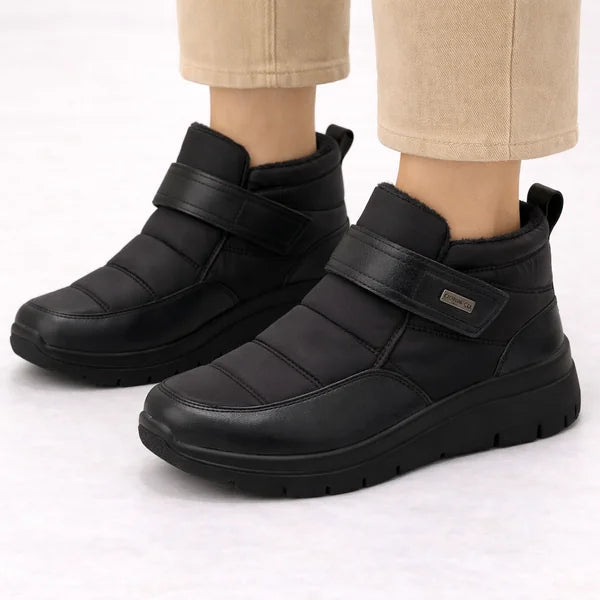 Trudy - Hook-and-Loop Quilted Boots