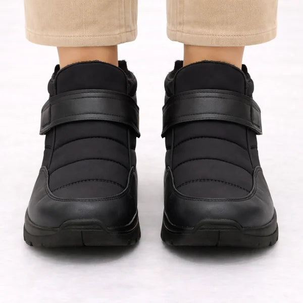 Trudy - Hook-and-Loop Quilted Boots