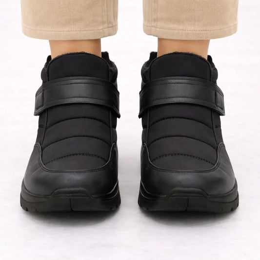 Trudy - Hook-and-Loop Quilted Boots