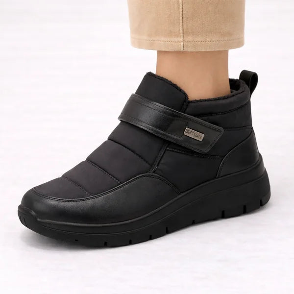 Trudy - Hook-and-Loop Quilted Boots