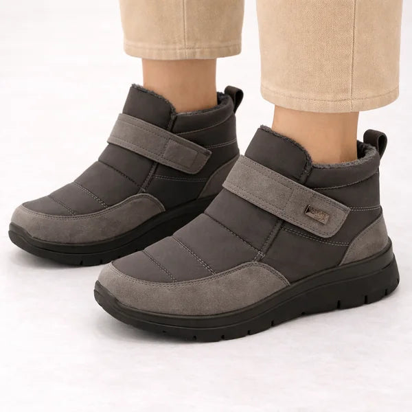 Trudy - Hook-and-Loop Quilted Boots