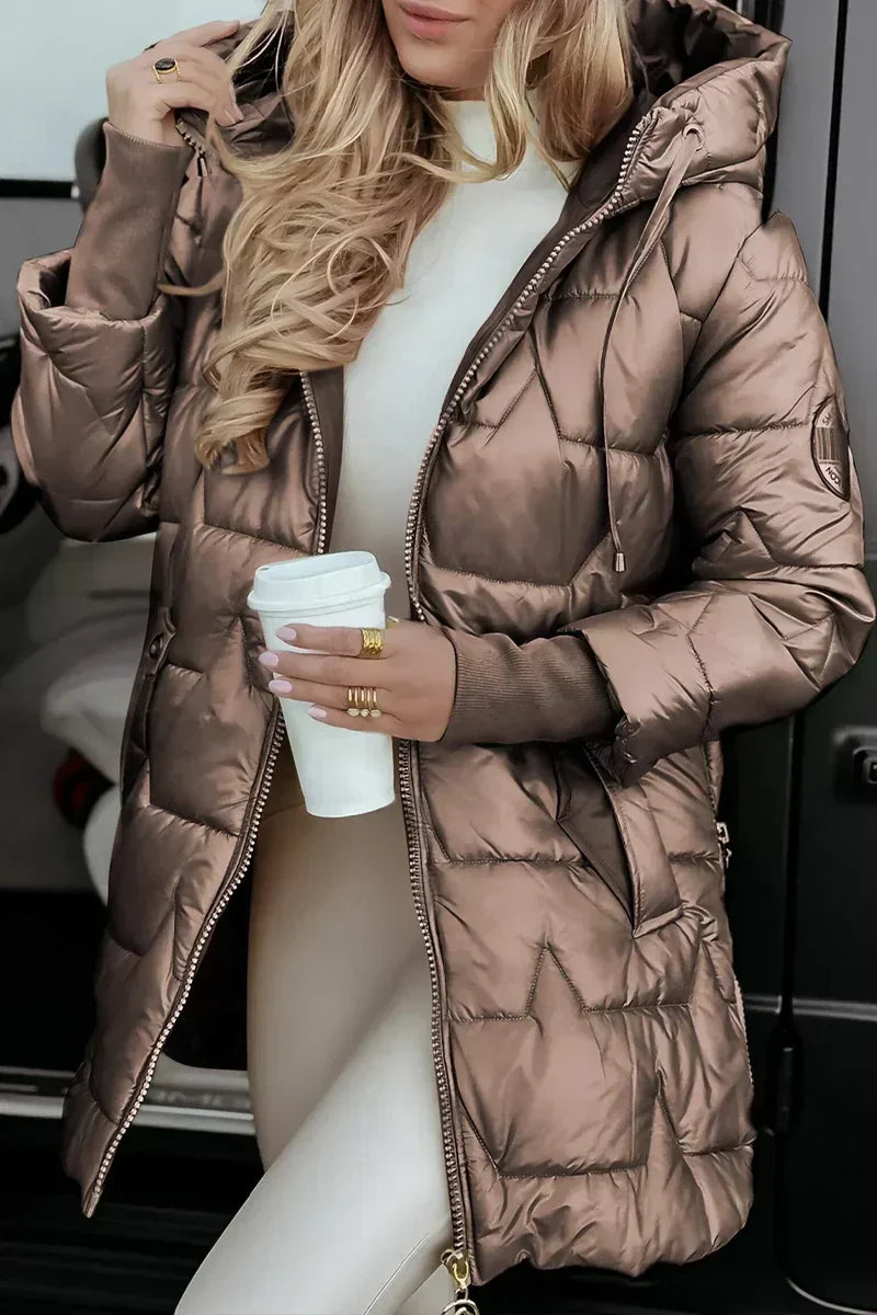 Astrid - Quilted Hooded Winter Coat