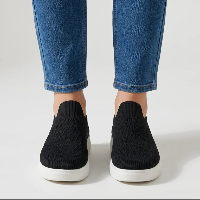 April knit slip-on sneakers