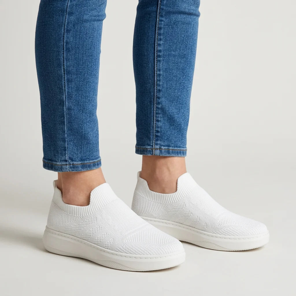April knit slip-on sneakers