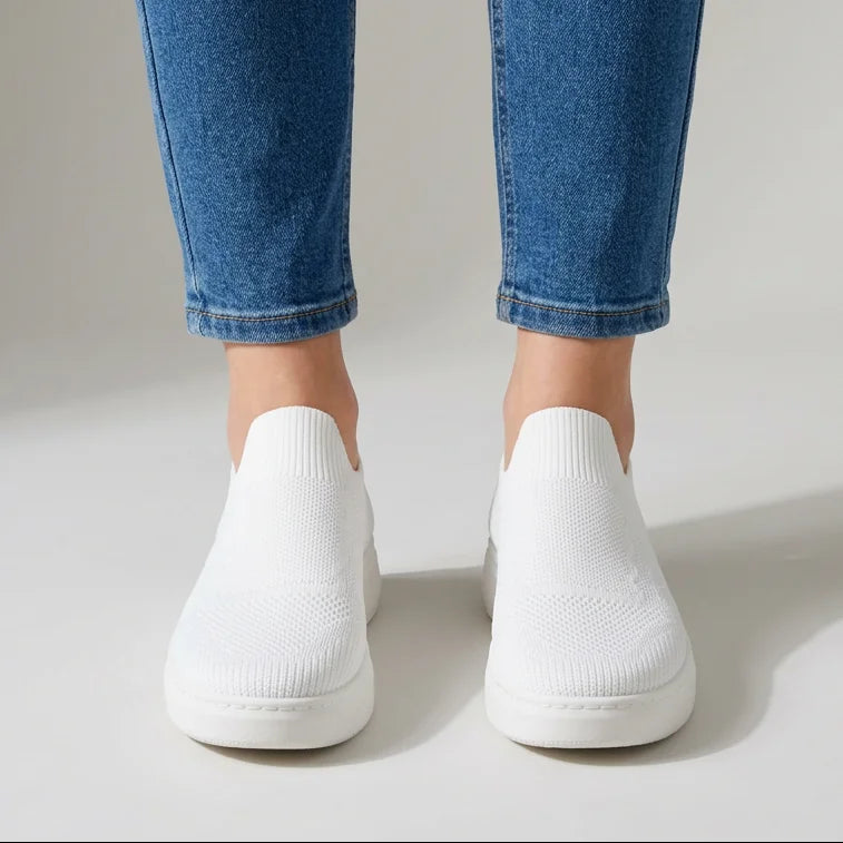 April knit slip-on sneakers