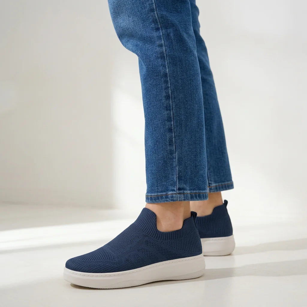 April knit slip-on sneakers