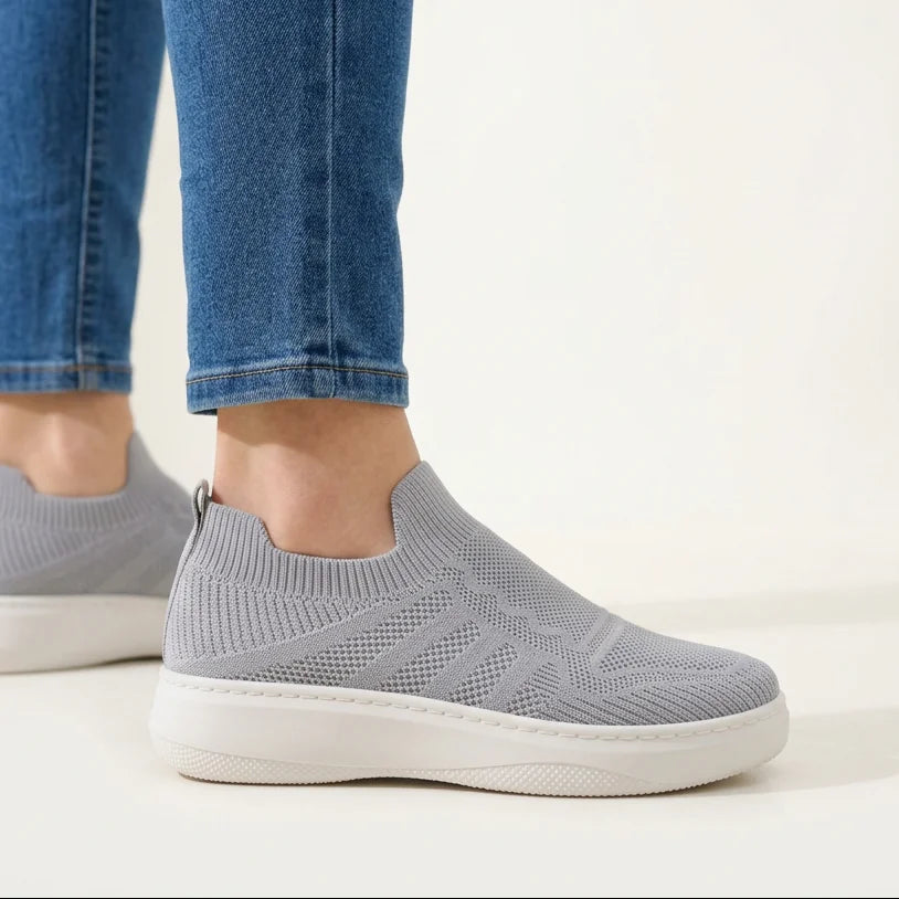 April knit slip-on sneakers