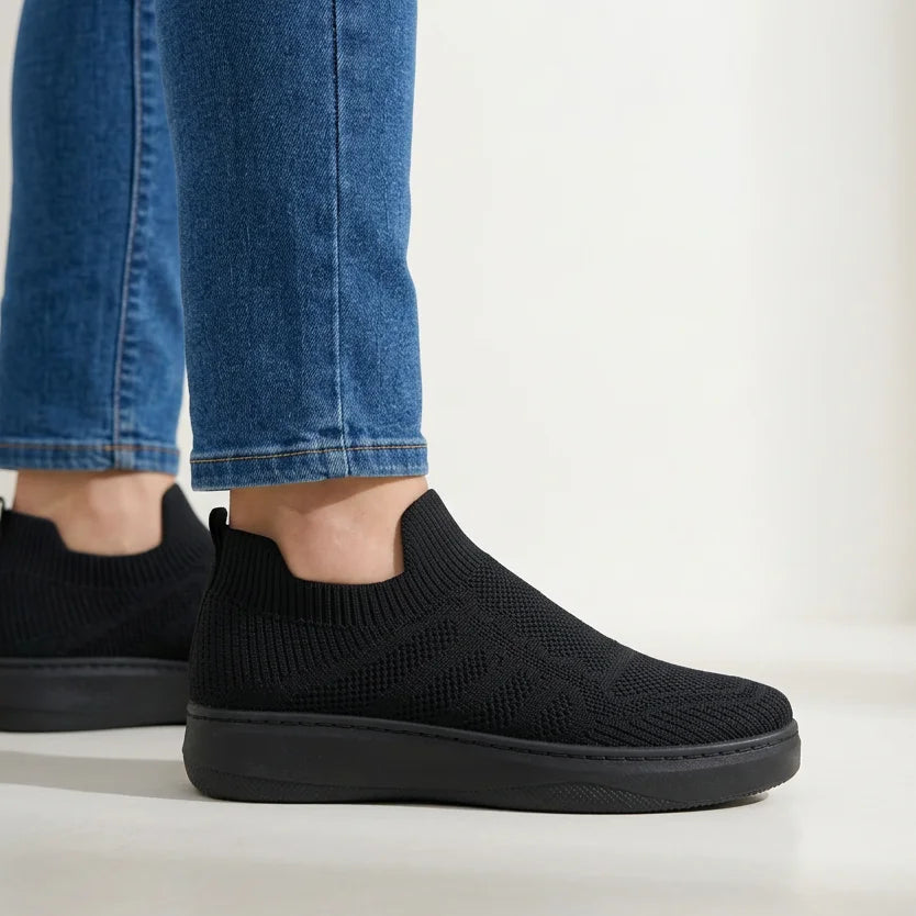 April knit slip-on sneakers