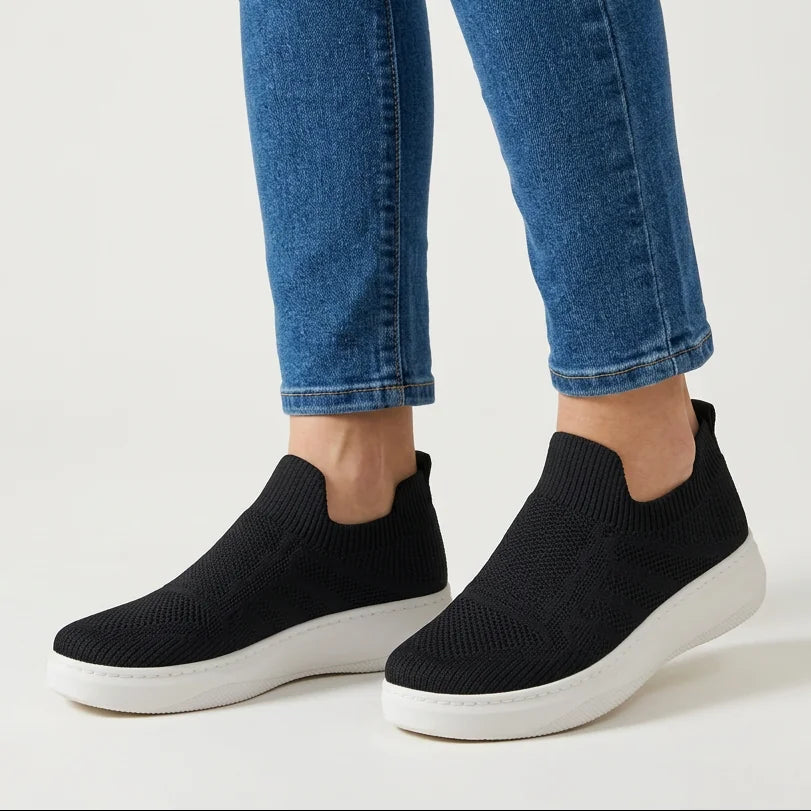 April knit slip-on sneakers