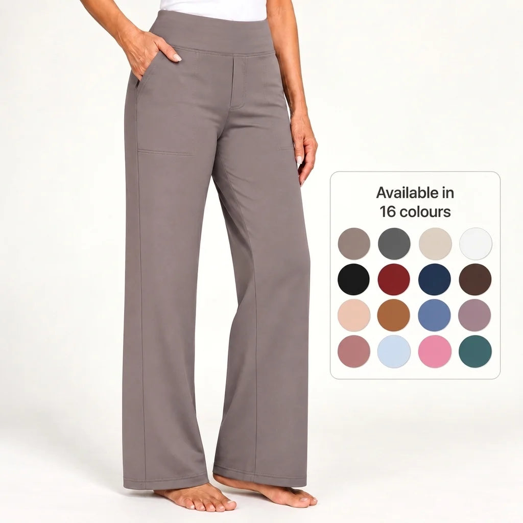 Joan - Wide-Leg Stretch Pants