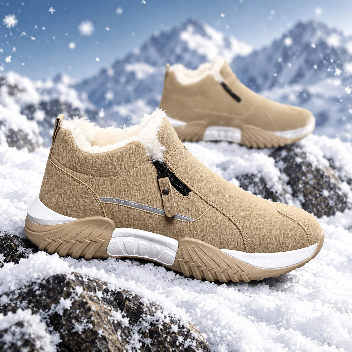 Jordan fur-lined side-zip winter sneakers