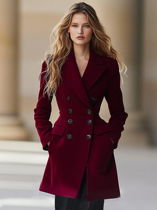 High-End Temperament Waist Lapel Coat - view 2