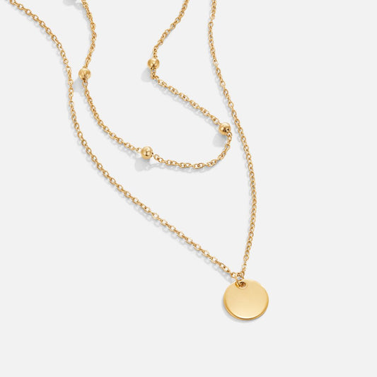 Isla - Layered Gold Disc Necklace