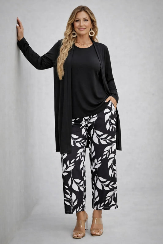 Bernadette - Leaf-Trouser Three-Piece Pant Set